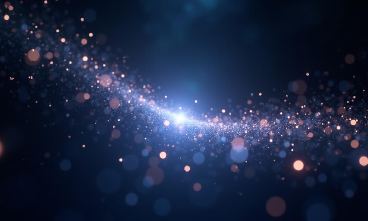 夜空に光の粒が舞う神秘的な風景、Yoru Ginko Artsのビジョンを象徴